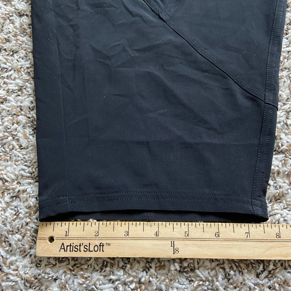 Prana Railay High Rise Pant Women's M Black Relaxed Straight Leg Pull On UPF 50+ - Picture 12 of 13